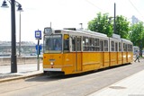 Tramvaj v Budapešti.