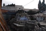 27.1.2008 - Jeruzalém, provizorní přístup na chrámový pahorek a zbytky staré lávky.
