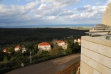 31.1.2008 - Nir Etziyon u Haify, pohled z hotelového pokoje k moři, v den odjezdu se konečně trochu vyčasilo.