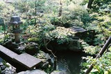 Kanazawa, zahrada u samurajského domu rodiny Nomura ve čtvrti Nagamachi