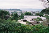 Kjóto, Stříbrný chrám (Ginkaku-ji), pohled shora