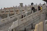 30.7. 2008 - Peking, Zakázané město. Schodiště nahoru k síni Nejvyšší harmonie.