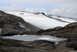 Ledovec Hardangerjøkulen.