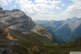 Pohled ze sedla Puerto de Bujarueto o de Gavarnie do Španělska