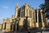 Katedrála v Carcassonne, není kolem ní bohužel dost místa, aby šla lépe vyfotit, ale vypadá stejně jako ve stejnojmenné hře.