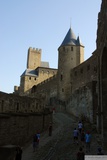 Carcassonne. Prostor mezi hradbami.