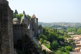 Carcassonne. Pohled na hradby.