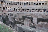 Koloseum zevnitř, prostory pod arénou