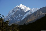 Hora Pandim viděna z údolí Kokchurung.
